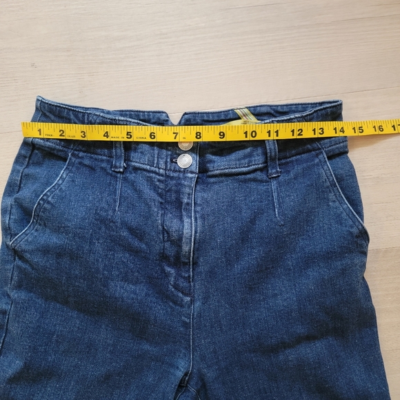Maeve By Anthropologie Blue Flare Jeans Classic Wide Leg Style - Picture 11 of 15